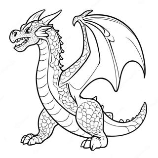 Dragon Redoutable Crachant Du Feu Page A Colorier 82037 23629