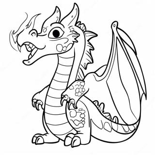 Dragon Redoutable Crachant Du Feu Page A Colorier 82037 23630