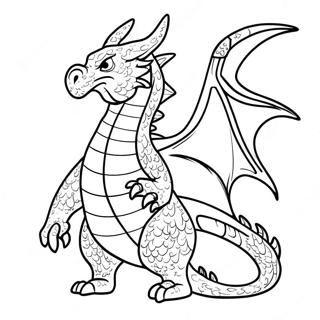 Dragon Redoutable Crachant Du Feu Page A Colorier 82037 23632