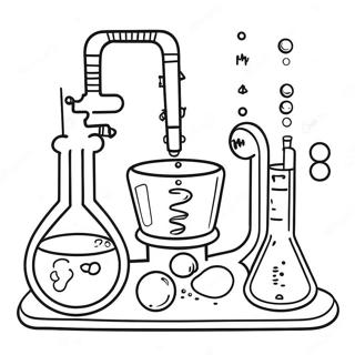 Page De Coloriage De Laboratoire De Chimie Amusant 82085-23657