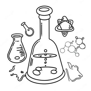 Page De Coloriage De Laboratoire De Chimie Amusant 82085-23658