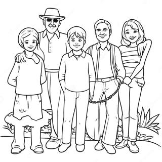 Page De Coloriage De La Famille Tom Dubois 82293-23860