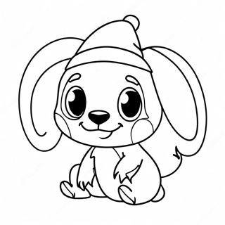 Page De Coloriage De Broderie De Noel Mignonne Avec Un Chapeau De Pere Noel 82523-24030