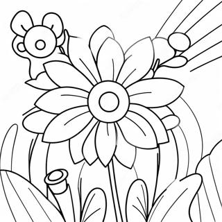 Page A Colorier De Fleurs De Printemps 82547-24042