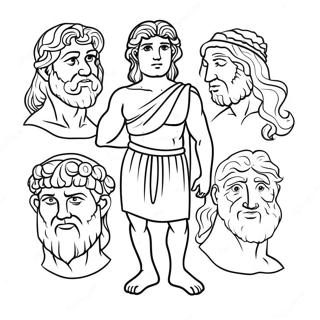 Dieux Grecs Pages À Colorier