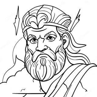 Page A Colorier De Zeus Avec Un Eclair 82574-24065