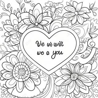 Page De Coloriage Tu Nous Manqueras De Tout Coeur 82726-24186