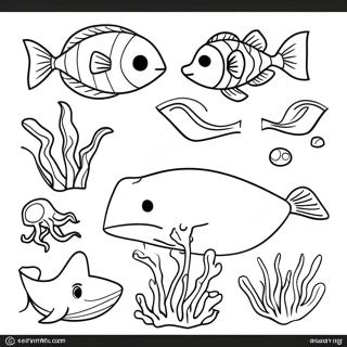 Coloriage Des Animaux Marins 82803-24243