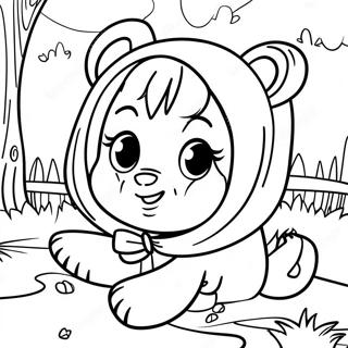 Masha Et L'ours Pages À Colorier