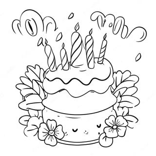 Page De Coloriage Doux Voeux Danniversaire Pour Maman 82959-24368