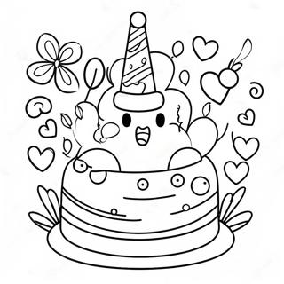 Page De Coloriage Celebration Joyeuse Danniversaire Pour Maman 82961-24373