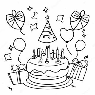Page De Coloriage Celebration Joyeuse Danniversaire Pour Maman 82961-24374