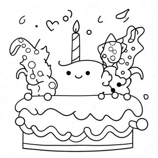 Page De Coloriage Celebration Joyeuse Danniversaire Pour Maman 82961-24376