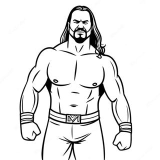 Page De Coloriage Pose Daction Superstar Wwe 82985-24385