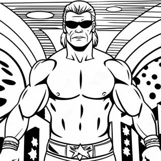 Page De Coloriage Pose Daction Superstar Wwe 82985-24386