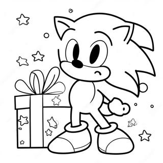 Sonic Noël Pages À Colorier