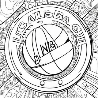 Page De Coloriage Du Logo Nba 83036-24422