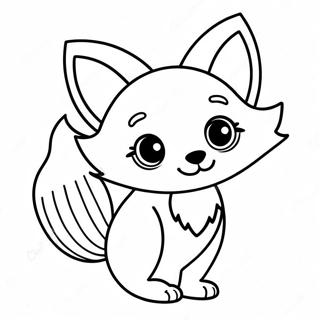 Page De Coloriage Kawaii Renard 83087-24464