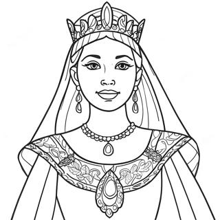 Page De Coloriage Brave Reine Esther 83138-24505