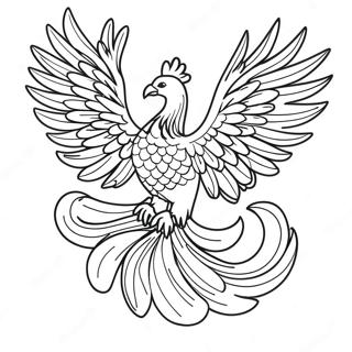 Phenix Majestueux Selevant Page A Colorier 83215-24566