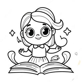Matilda Avec Des Pouvoirs Magiques Page De Coloriage 83266-24605
