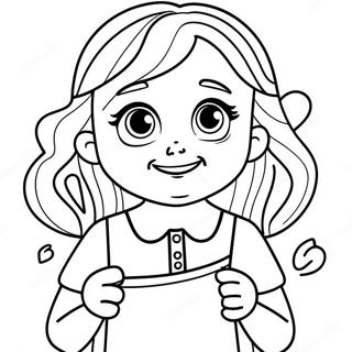 Matilda Avec Des Pouvoirs Magiques Page De Coloriage 83266-24606