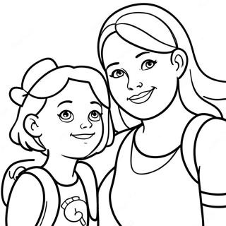 Page De Coloriage Maman Et Fille Aventurieres 83319 24656