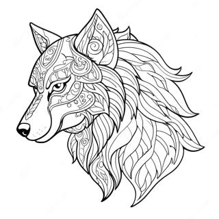 Page De Coloriage Loup Mythique 83341-24662