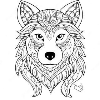 Page De Coloriage Loup Mythique 83341-24663