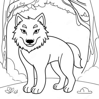 Page De Coloriage Loup Mythique 83341-24664