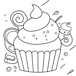 Page De Coloriage Patisserie De Delicieux Cupcakes 83446-24750