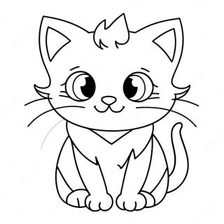 Page De Coloriage De Chat Gothique Pastel Mignon 83497-24789