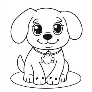 Page De Coloriage De Veterinaire De Chiot Mignon 83523-24809