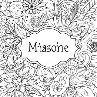 Page De Coloriage De Nom Personnalise 83598-24867