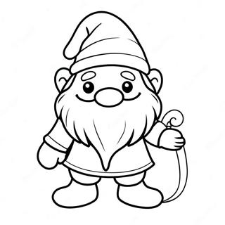 Gnome De Noël Pages À Colorier