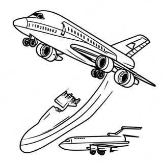 Page De Coloriage De Lair Force 1 En Action 83729-24979