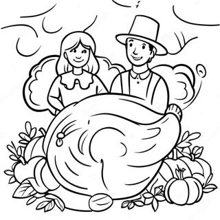 Page De Coloriage De Scene Biblique De Thanksgiving 84088-25257