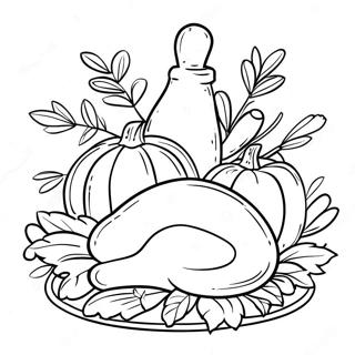 Page De Coloriage De Scene Biblique De Thanksgiving 84088-25258
