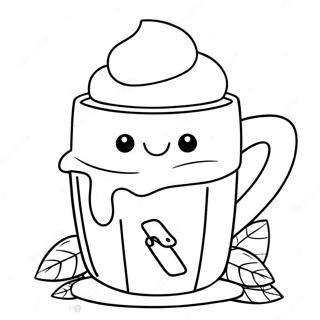 Coloriage Chocolat Chaud Mignon 84365-25465