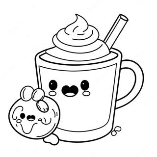 Coloriage Chocolat Chaud Mignon 84365-25467