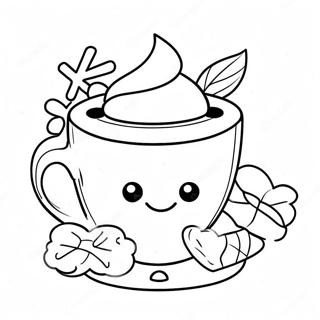 Coloriage Tasse De Chocolat Chaud Adorable 84366-25469