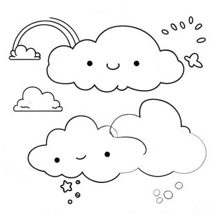 Page De Coloriage Nuages Celestes 84521-25586