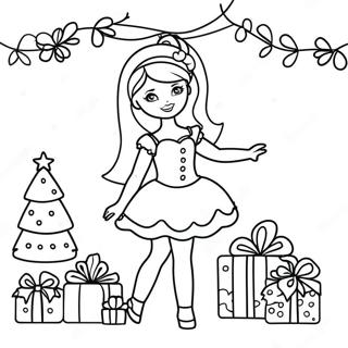 Page De Coloriage Barbie Noel 84572-25626