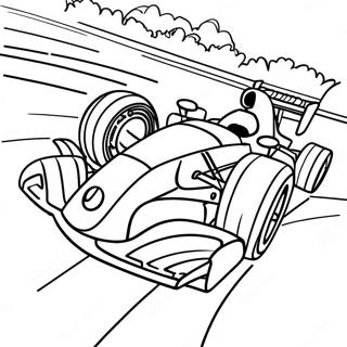 Amusement De Course F1 Pages À Colorier