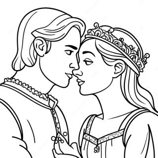 Page De Coloriage De Romeo Et Juliette 84700-25726