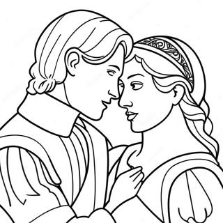 Page De Coloriage De Romeo Et Juliette 84700-25727