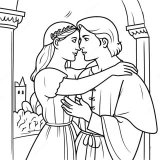 Page De Coloriage De Romeo Et Juliette 84700-25728