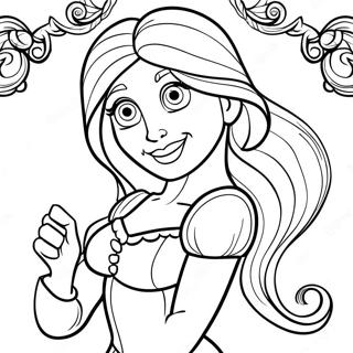 Princesse Raiponce De Raiponce Page A Colorier 8476-1726