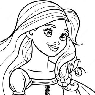 Princesse Raiponce De Raiponce Page A Colorier 8476-1727