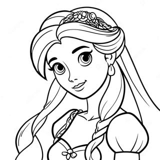 Princesse Raiponce De Raiponce Page A Colorier 8476-1728